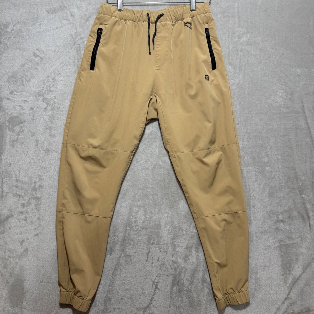Flag Nor Fail‎ Mens Tan Polyester Spandex Jogger Pants Medium
